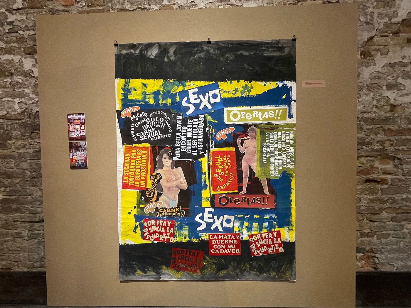 Exhibition view of “Peace is a corrosive promise” at the Peruvian Pavilion (2022).