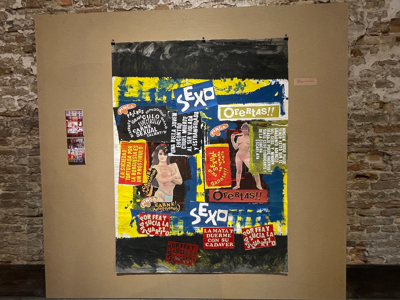 Exhibition view of “Peace is a corrosive promise” at the Peruvian Pavilion (2022).