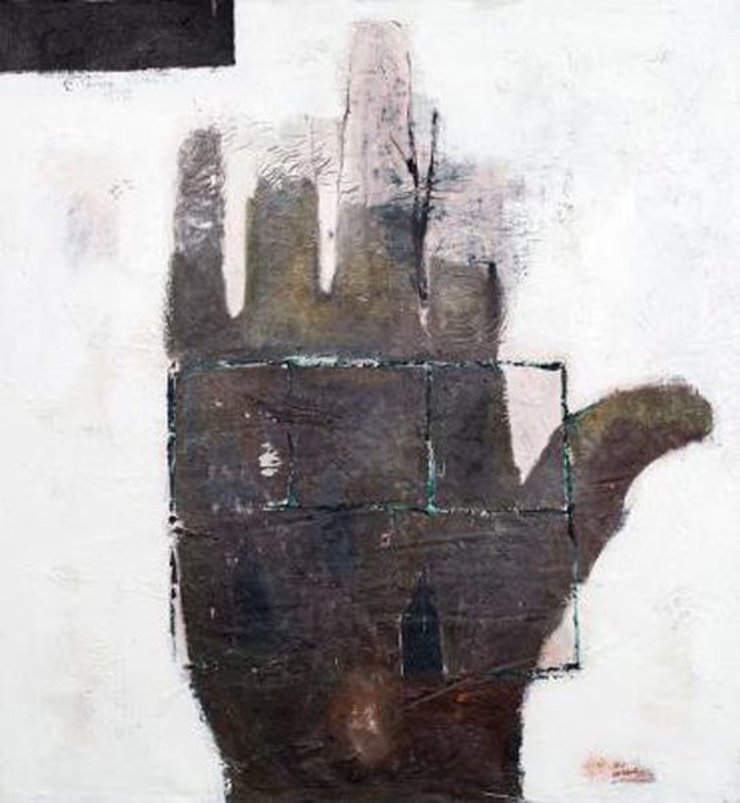 Endale Desalegn, Unknown II, 2014. Oil on canvas, 138 x 133cm. Courtesy of the !Kauru African Contemporary Art project