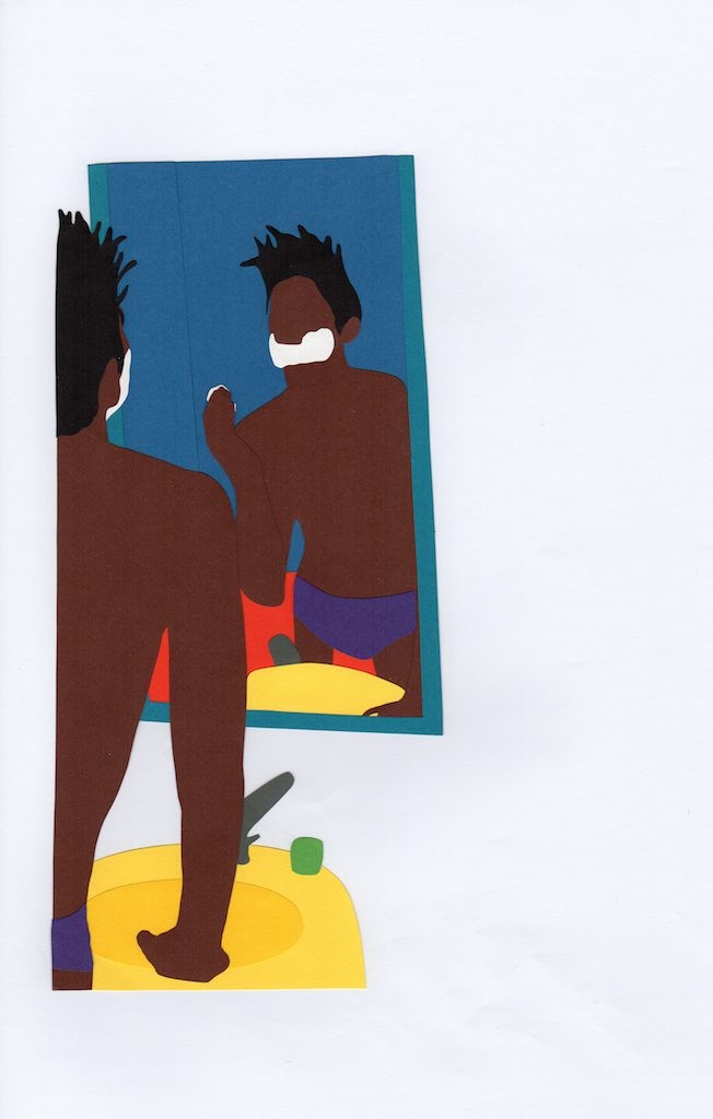 Lavender Wolf, The Man in the Mirror, 2016. Drawing. © Lavender Wolf