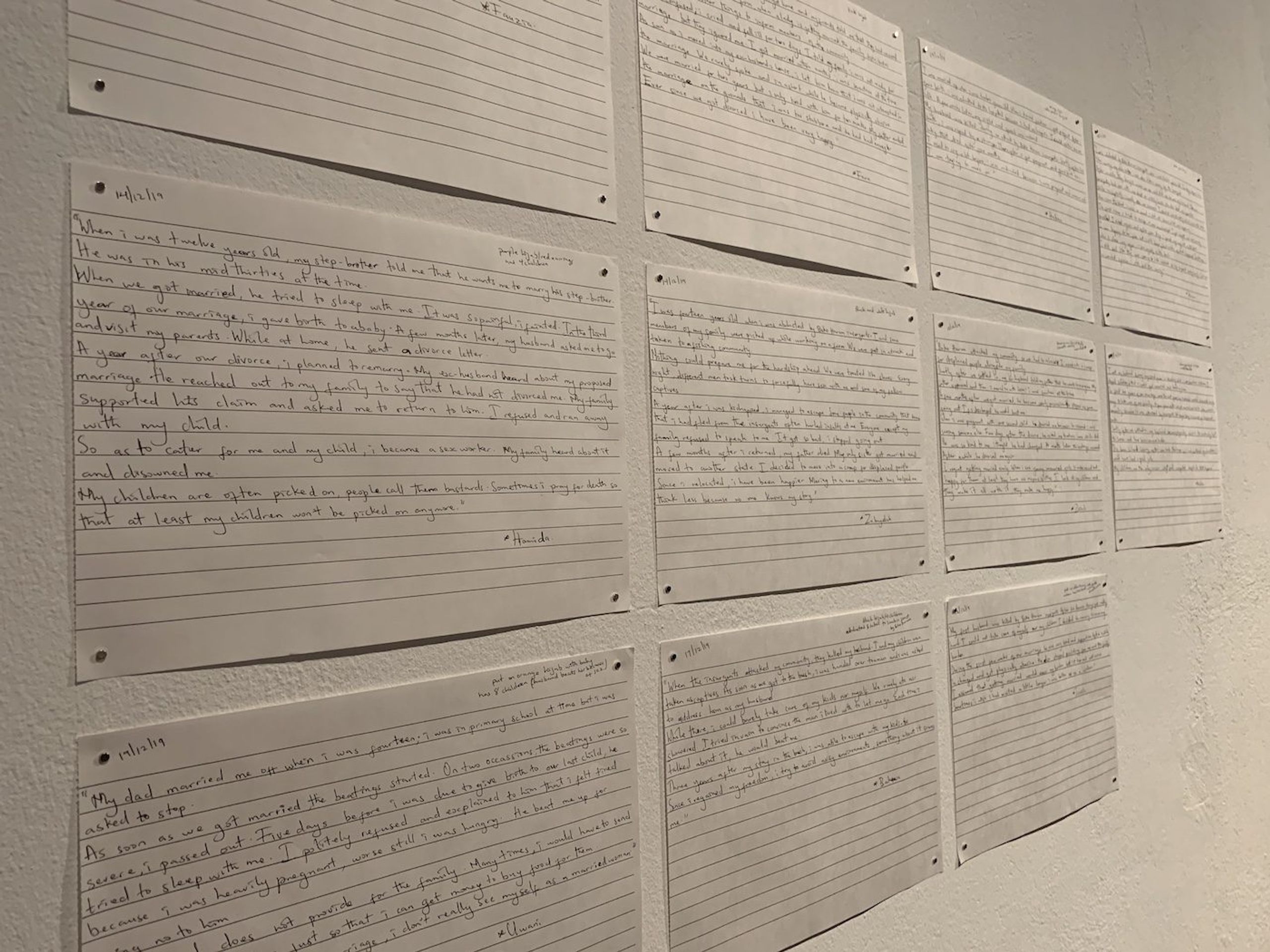 Etinosa Yvonne, From the project “Its all in my head”, 2019-20. Installation View at 12th Berlin Biennale, KW Institute for Contemporary Art. Photo: C&