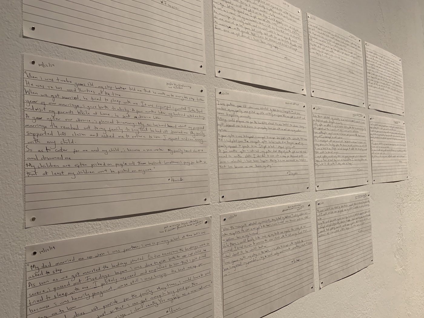 Etinosa Yvonne, From the project “Its all in my head”, 2019-20. Installation View at 12th Berlin Biennale, KW Institute for Contemporary Art. Photo: C&