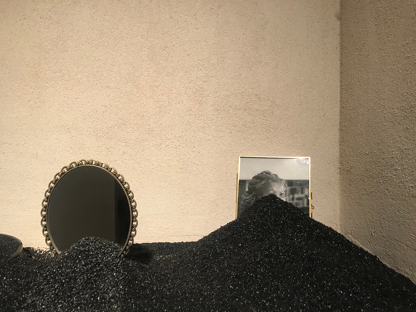 Helina Metaferia. Installation view at Sharjah Biennial 15. Photo: C&.