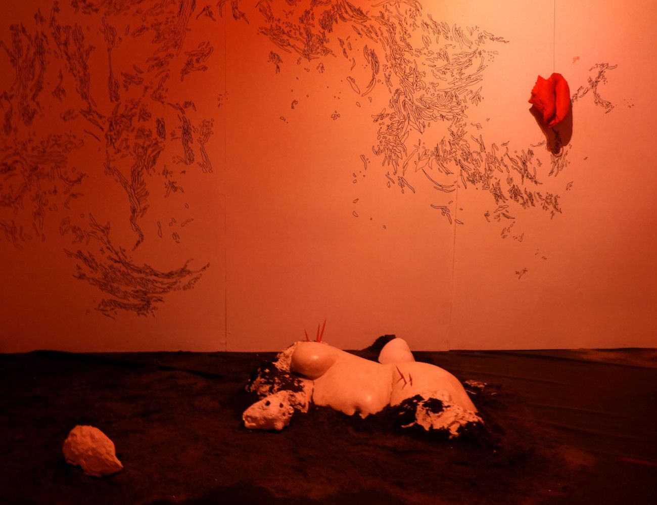 Gwladys Gambie, Archipéli-Ko (Archipelago), 2019, Festival of Fort de France, Martinique. Photo: Gwladys Gambie. Courtesy of the artist.