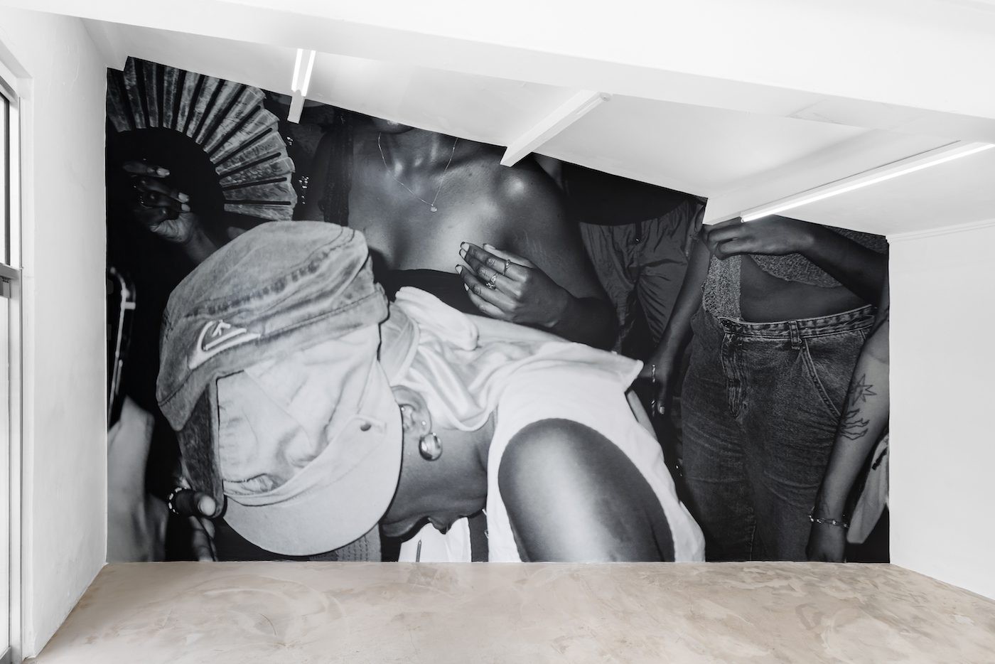 Bernice Mulenga, Eternal Salvation, 2024. Installation view LMK WHEN U REACH, Auto Italia, London, UK. Courtesy the artist and Auto Italia. Photographer: Jack Elliot Edwards.