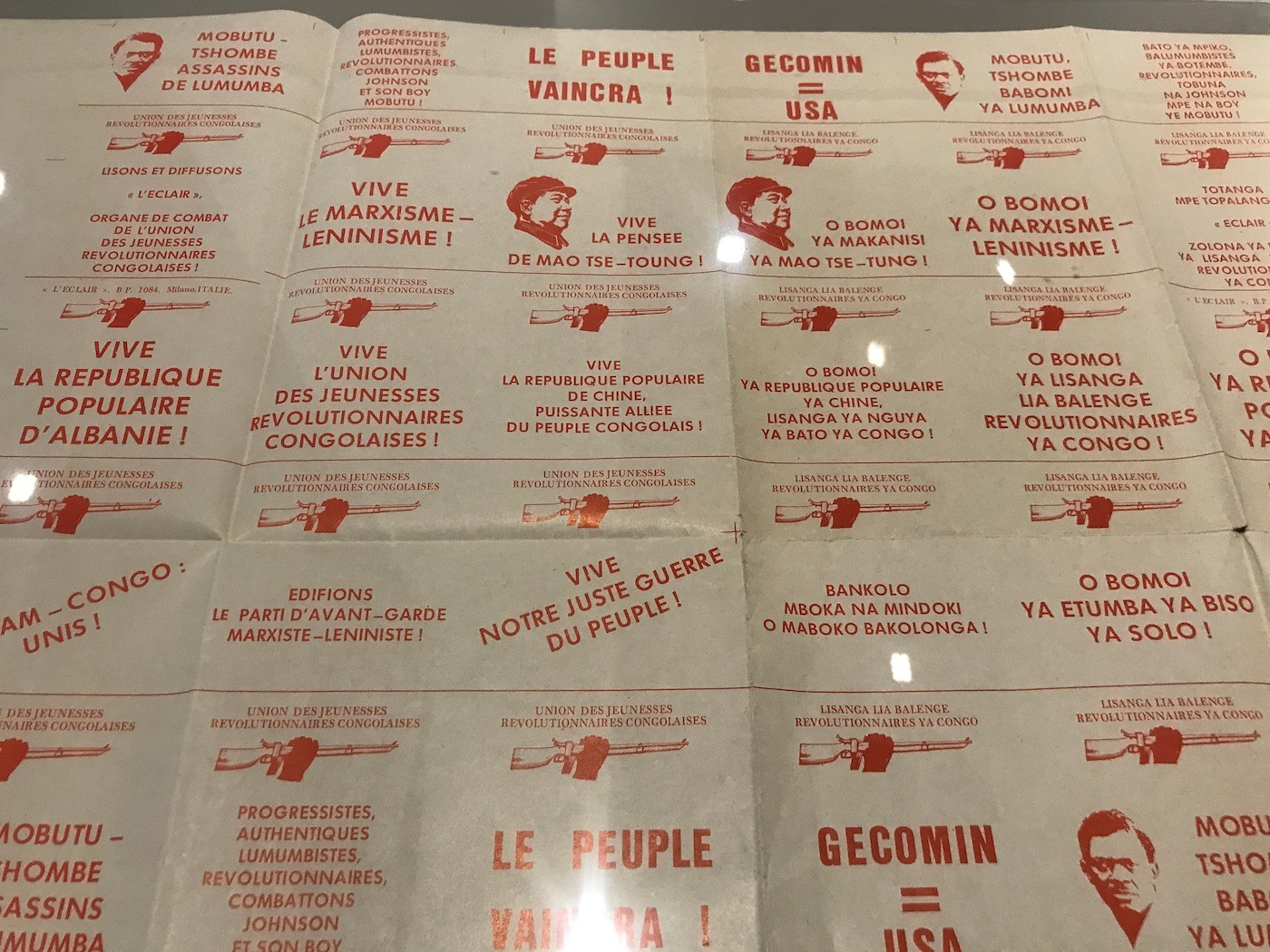 Sammy Baloji, Shinkolobwe’s Abstraction, 2022. Installation view at Sharjah Biennial 15. Photo: C&.