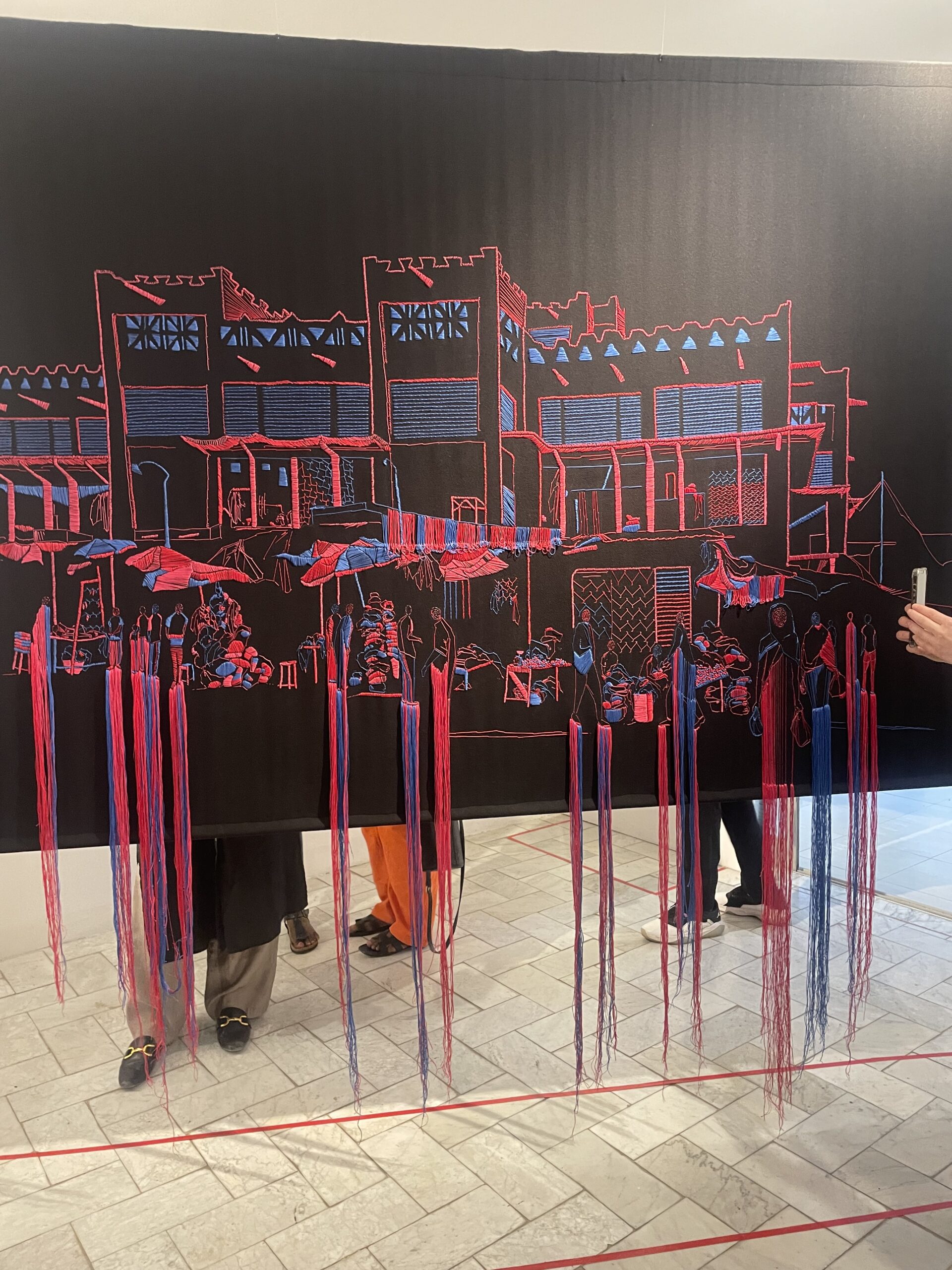 Stefania Gesualdo. Installation view of “Dem Dikk/ Via Vai“ exhibition at l’Institut culturel italien de Dakar. Photo: Khady | Senegalese Twisted