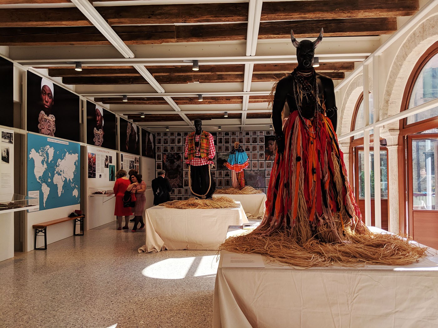 Overview of the Antigua and Barbuda pavilion.