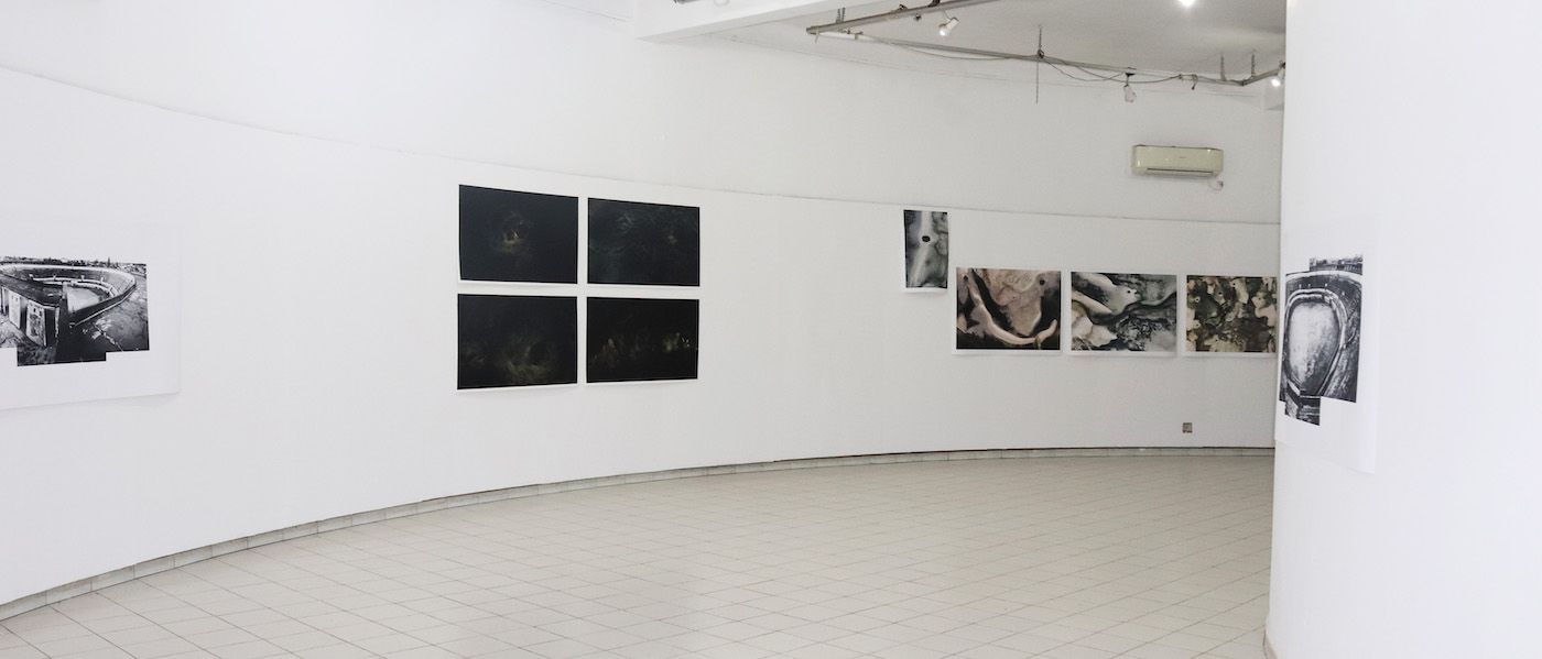 Installation shot at the District Museum. Works by from the left, Americo Hunguana, Saïd Afifi, Uiler Costa-Santos and Americo Hunguana. Photo by Annie-Marie Akussah