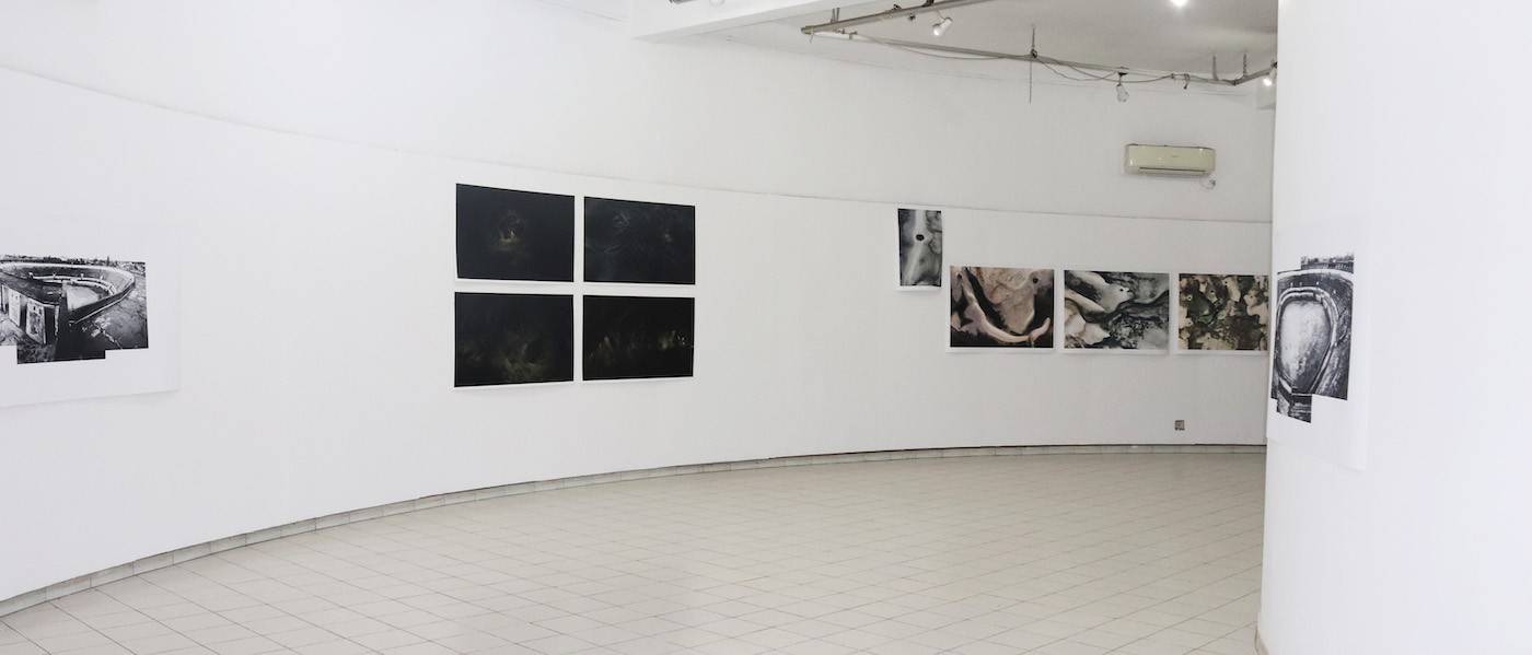 Installation shot at the District Museum. Works by from the left, Americo Hunguana, Saïd Afifi, Uiler Costa-Santos and Americo Hunguana. Photo by Annie-Marie Akussah