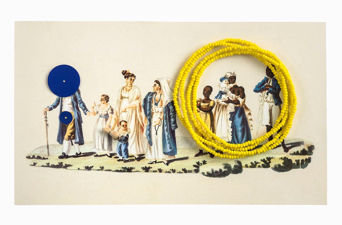 Ways of Seeing, 2016. Interference on prints by João Cândido Guillobel. From “Popular Figures in Rio de Janeiro”, undated.