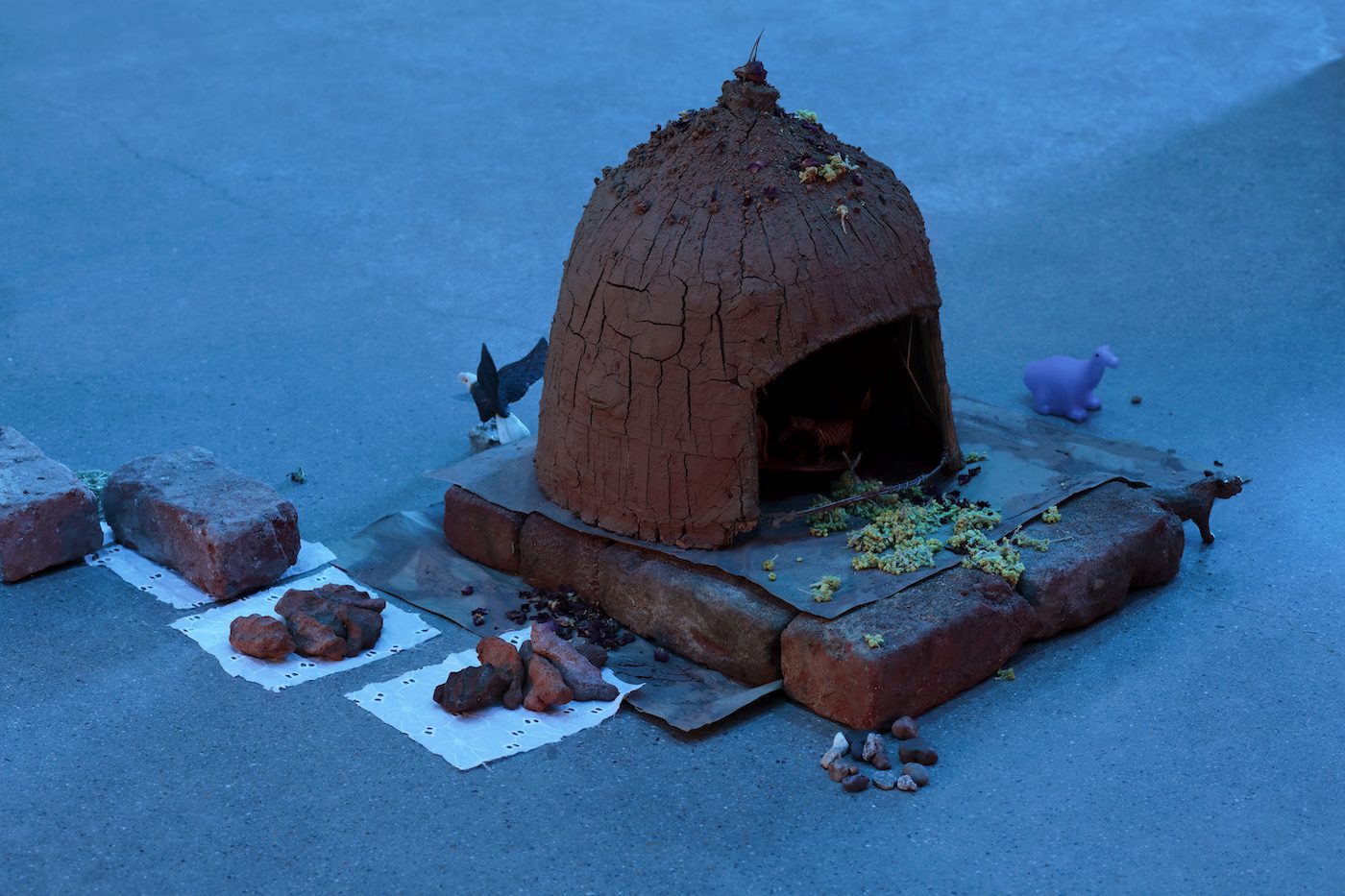 Dineo Seshee Bopape, Installation view. Courtesy of the artist and the Institute for Contemporary Art at VCU.