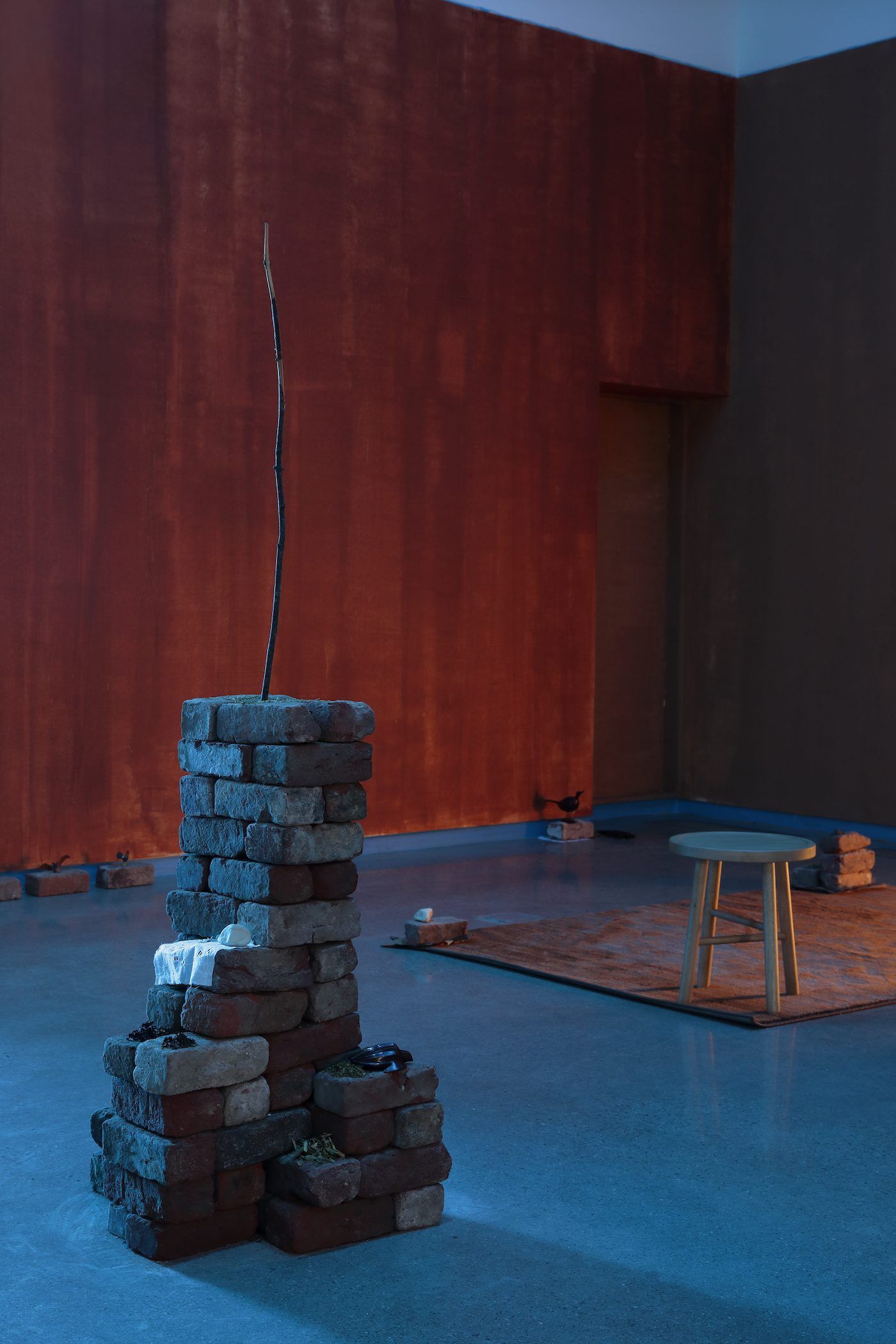 Dineo Seshee Bopape, Installation view. Courtesy of the artist and the Institute for Contemporary Art at VCU.