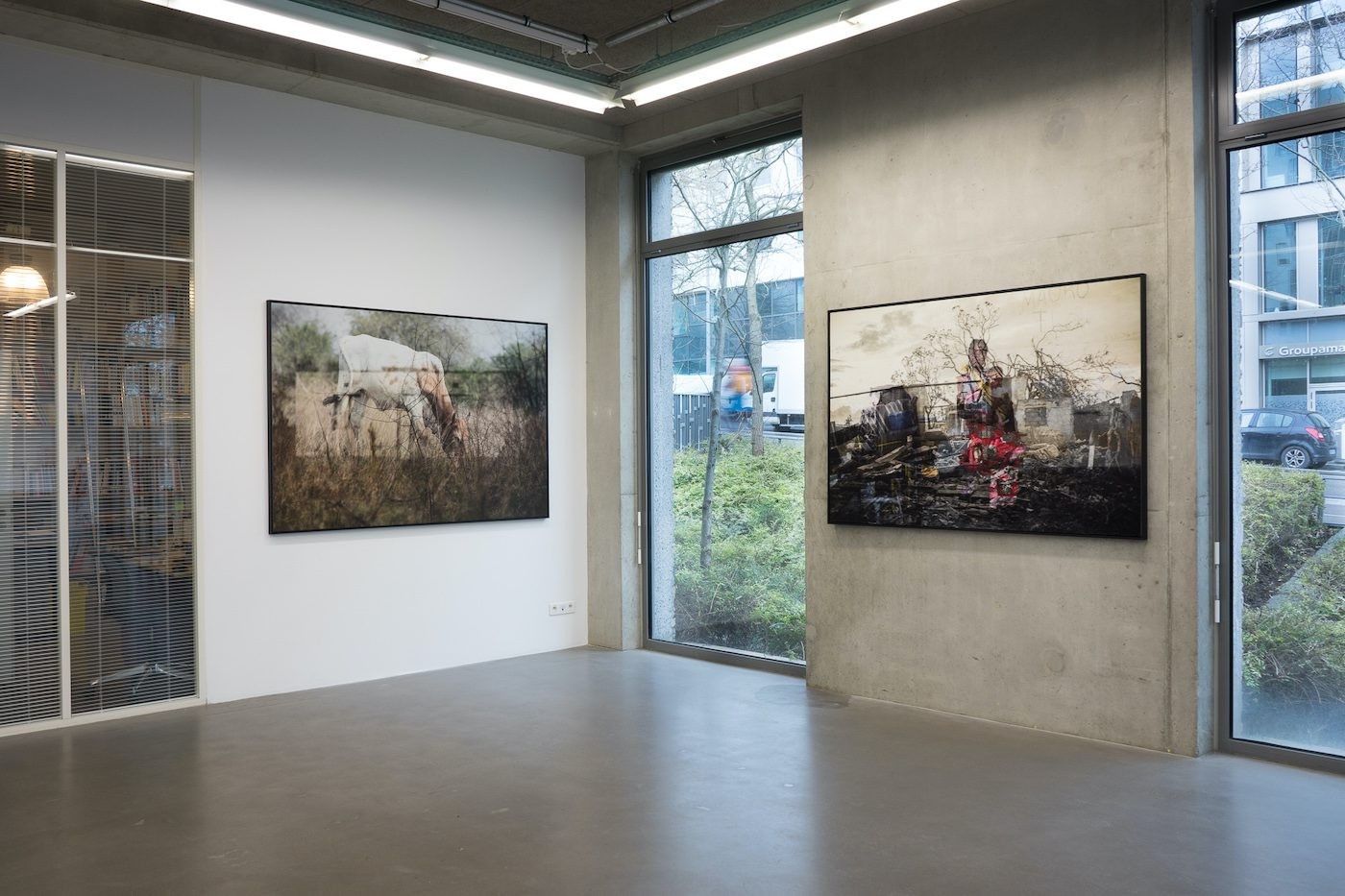 Mário Macilau. Installation view of “Circle of Memories”at La Terrasse espace d’art de Nanterre, 2021.