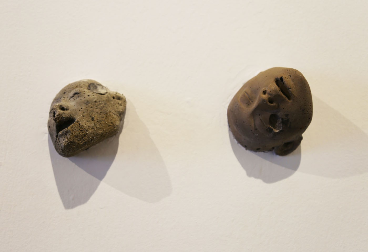 Miguel Ángel Rojas, Harvest, 2012. 32 molds in concrete and graffiti on wall. Commissioned and produced by the National University of Colombia. Photo: Ana Luisa González.