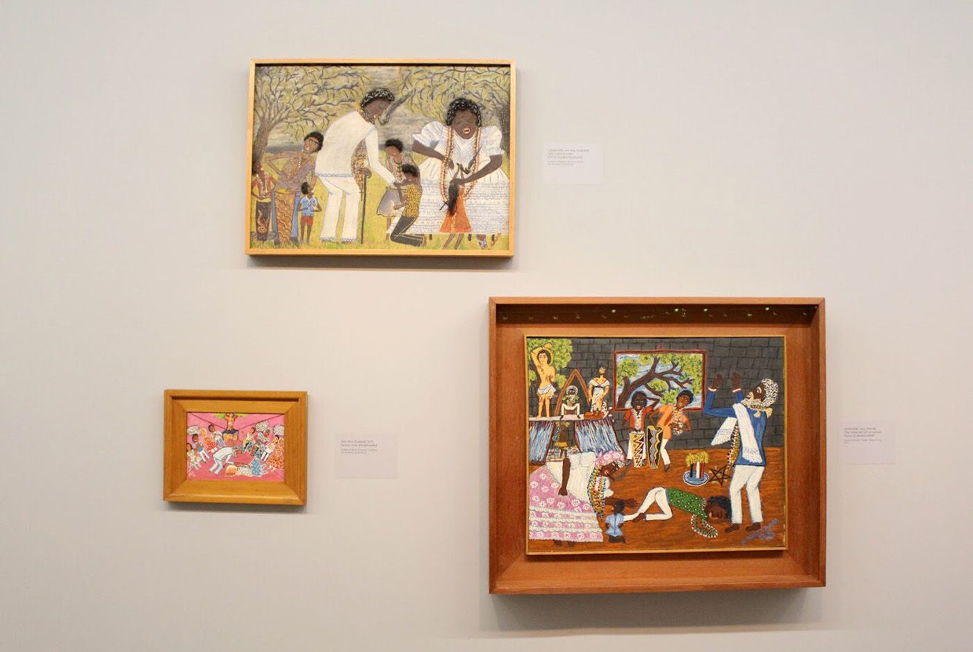 Three works: Candomblé, no date. Irapoan Cavalcanti Collection, Rio de Janeiro, Brazil / Untitled, 1970. Irapoan Cavalcanti Collection, Rio de Janeiro, Brazil / Candomblé, ca. 1966-68. Donated by Laís H. Zogbi and Telmo G Porto, 2018