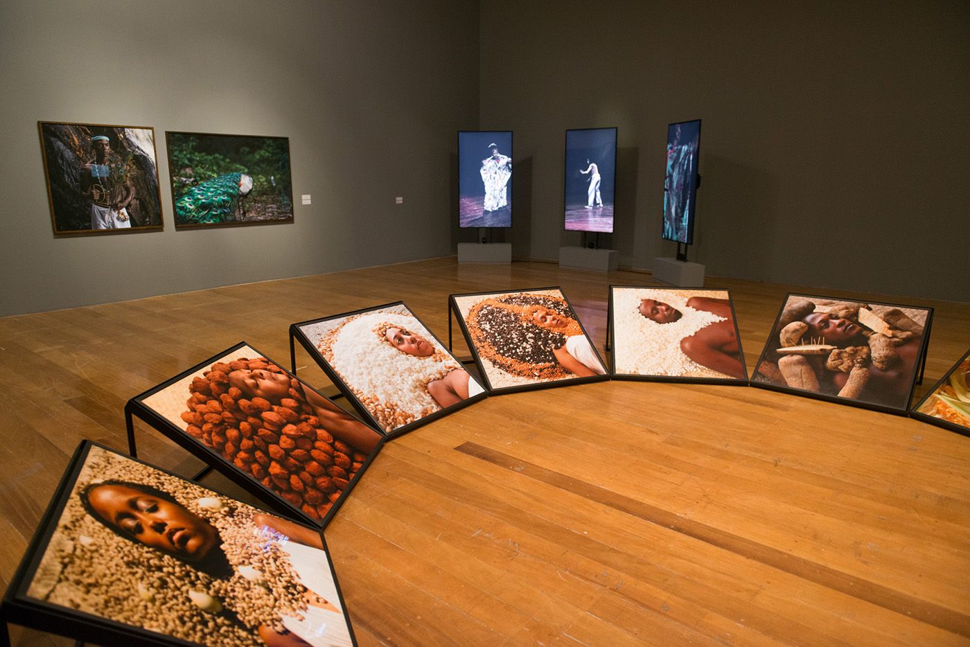 Ayrson Heráclito, Installation from the Bori series (Offering to Ori), 2008-22. Pinacoteca de São Paulo. São Paulo, Brazil Photo: Levi Fanan/Pinacoteca de São Paulo.