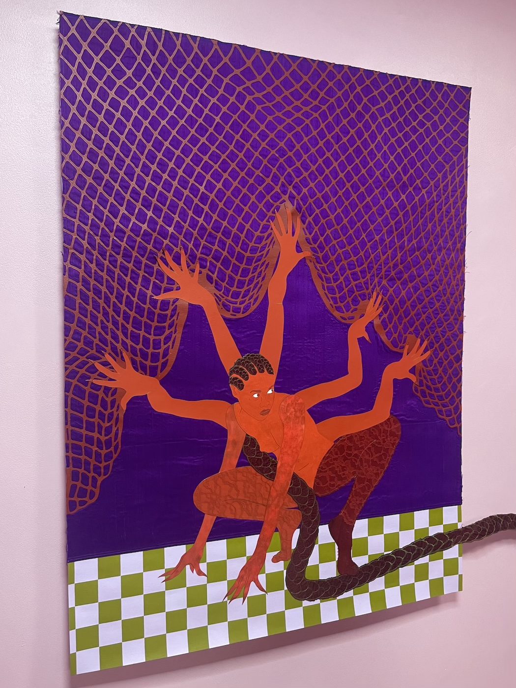 Installation view of “Na Chainkua Reindorf: Strange Flesh“ at Gallery Cecile Fakhoury. Photo: Keren Lasme