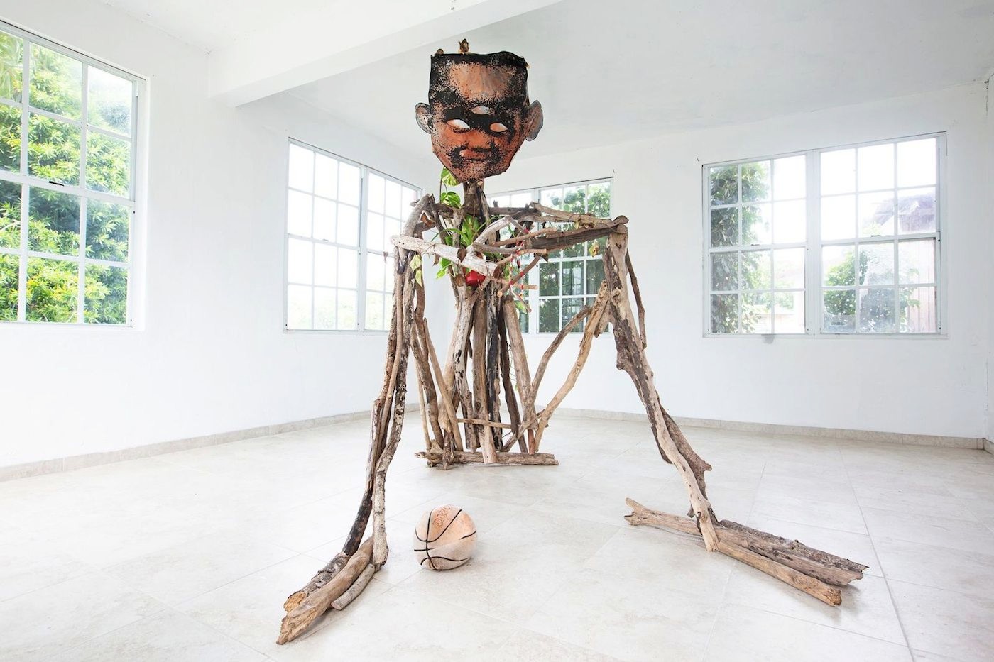 Corredor Afro, Loíza, Puerto Rico, with a work by Celso Gonzáles. Courtesy of Corredor Afro.