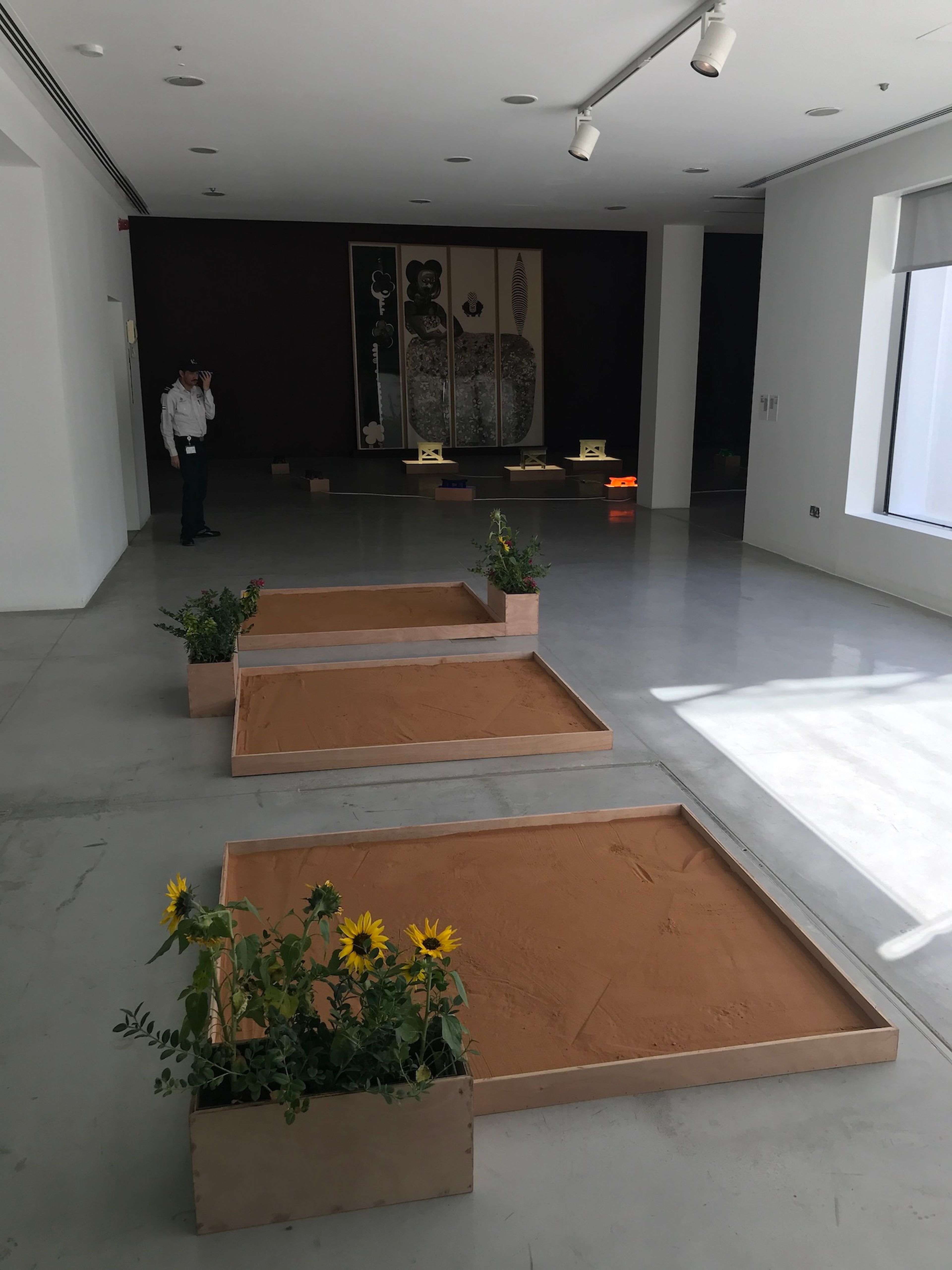 Maria Magdalena Campos-Pons, Murmullo Familiar, 2021-2023. Installation view at Sharjah Biennial 15. Photo: C&amp;.