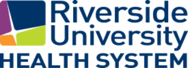 Logo with the words Riverside University Health System