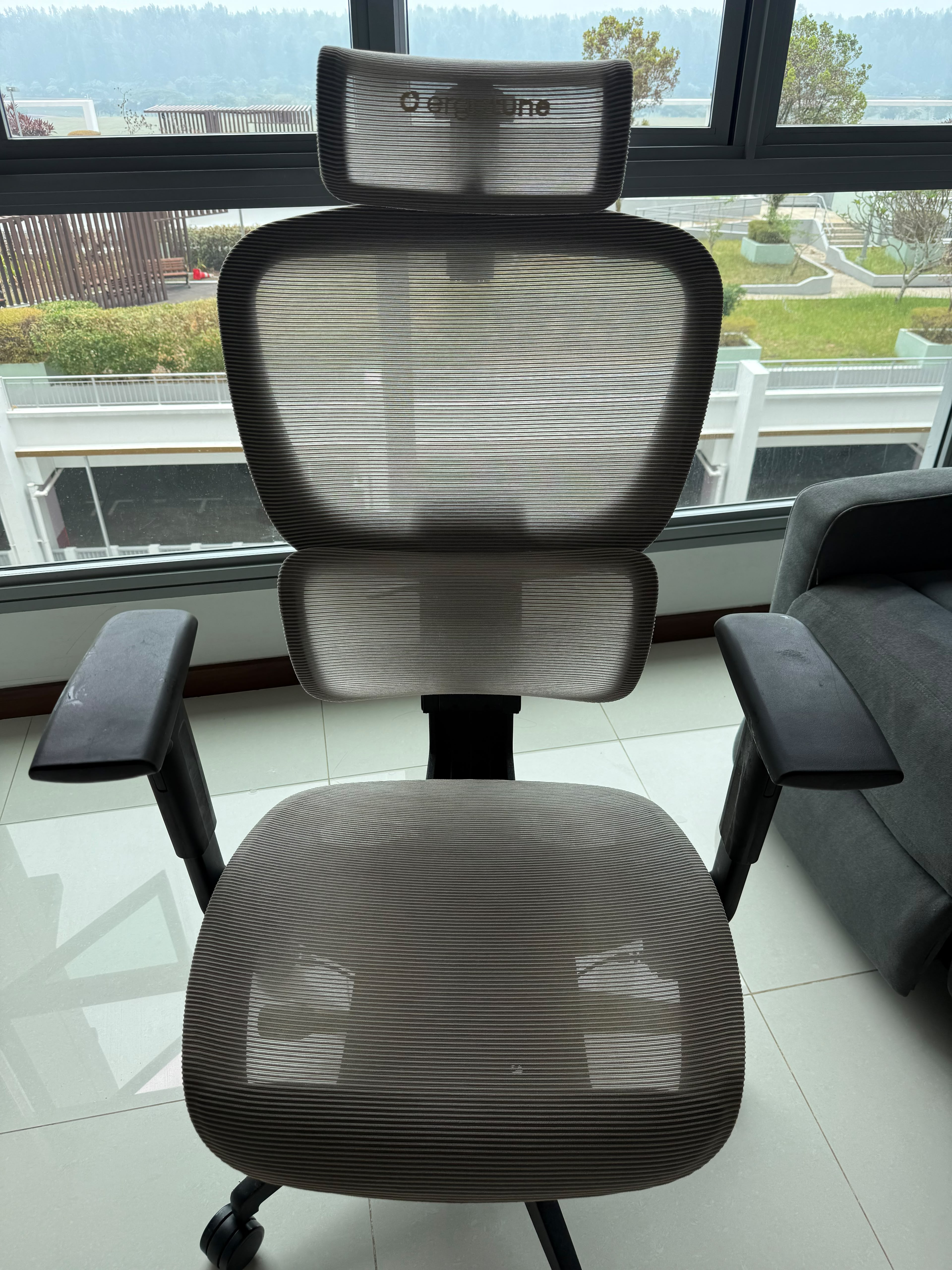 black Ergotune office chair before