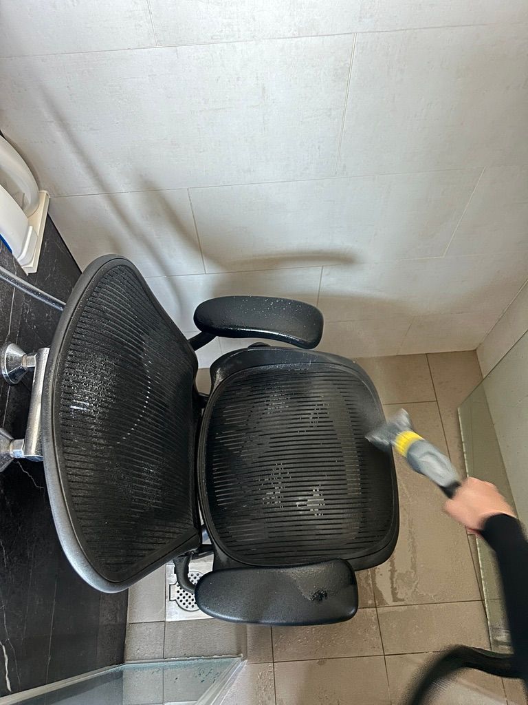 deep clean mesh chair