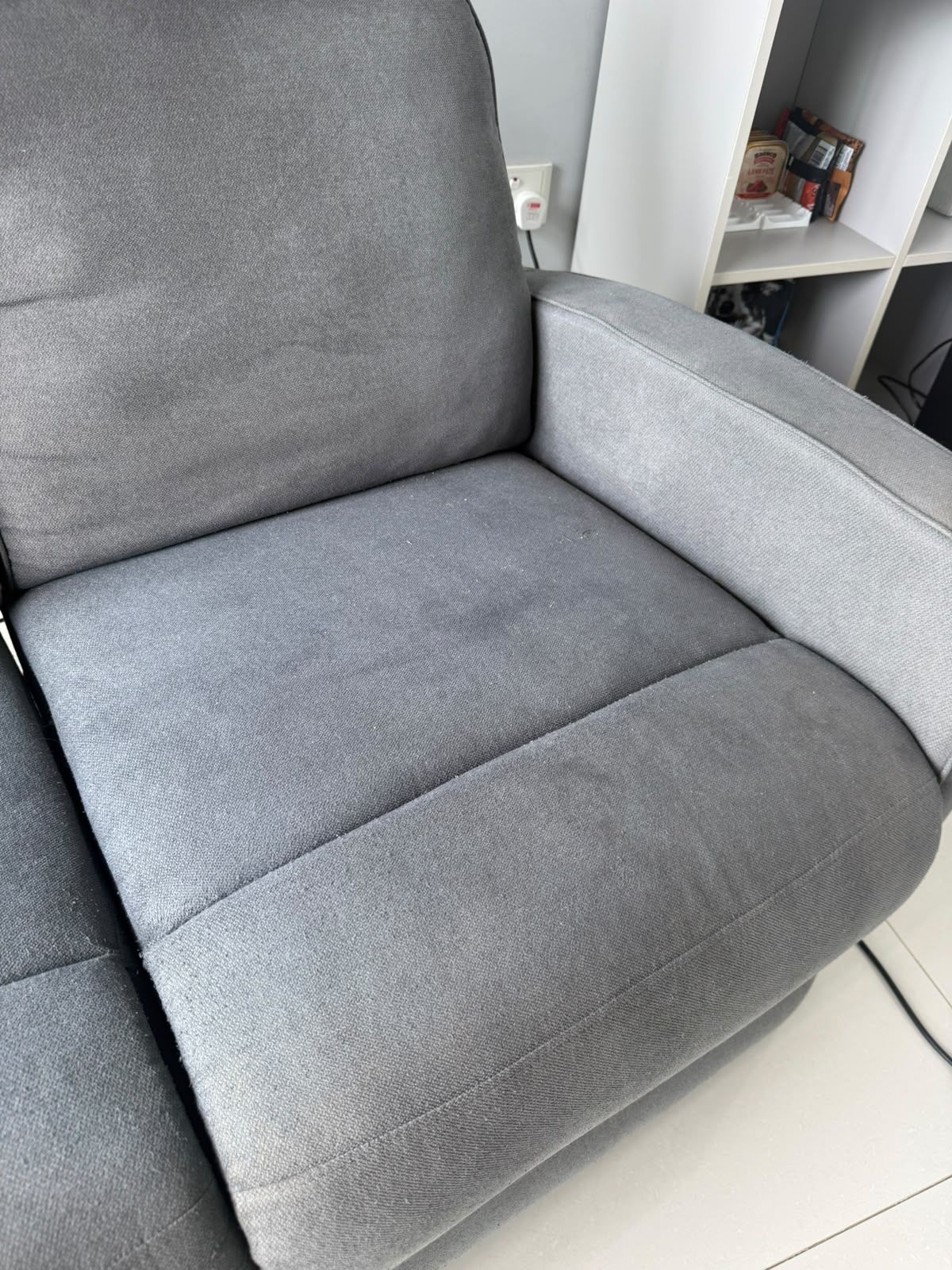 sofa before close-up