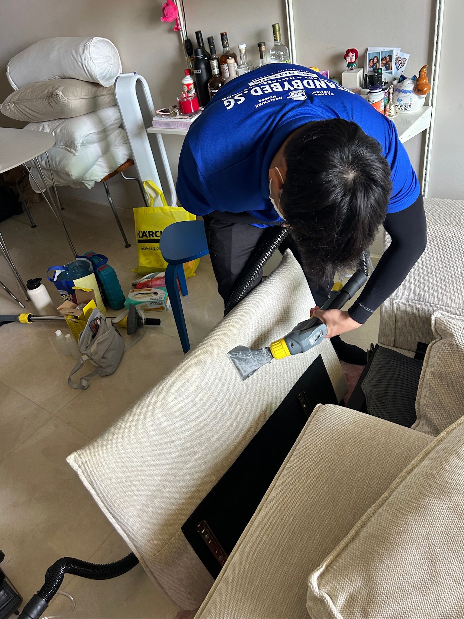 deep clean sofa bed