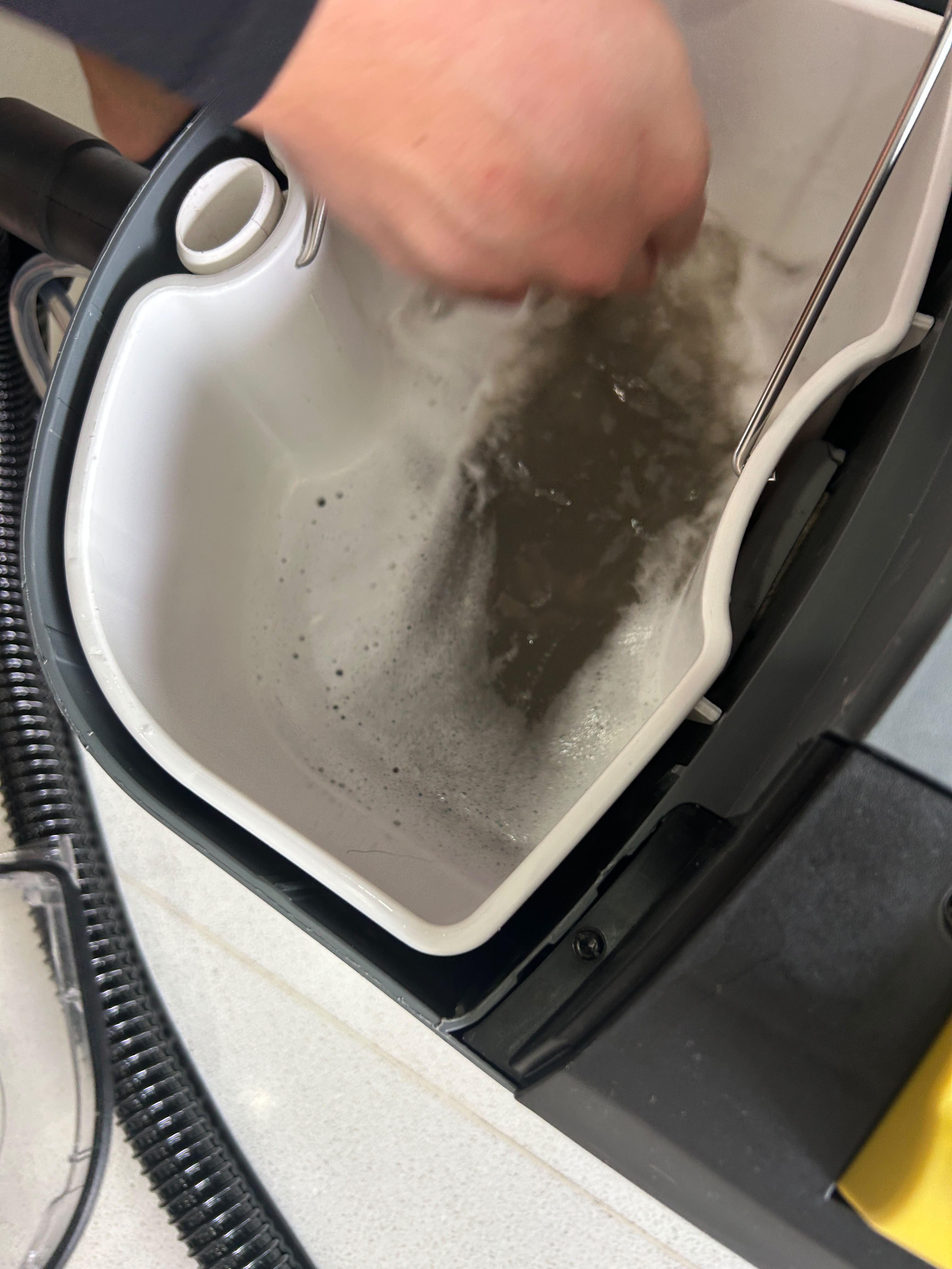 dirt extracted from both furnitures