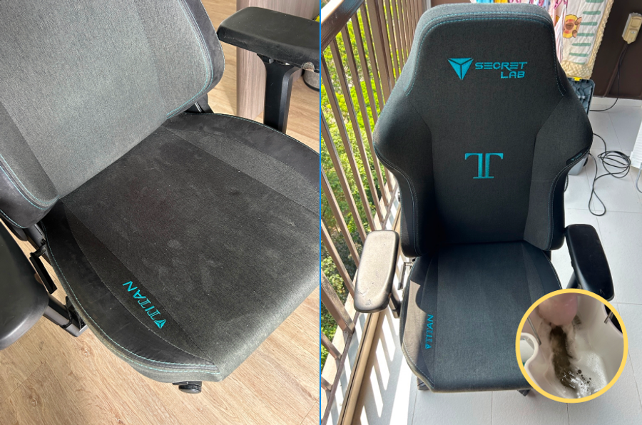 office chair before after