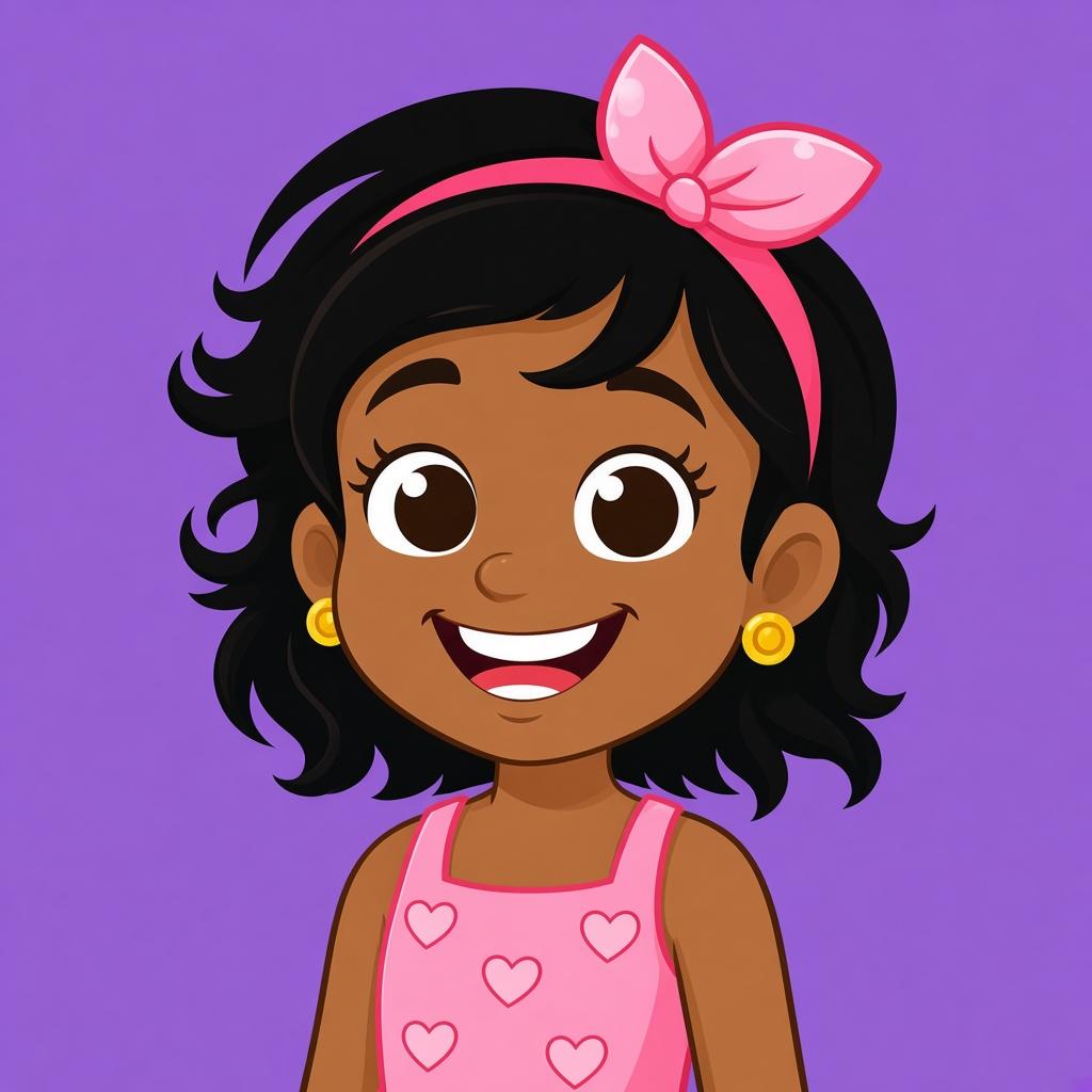 Nona, one of the Hip Hop Littles, smiling.
