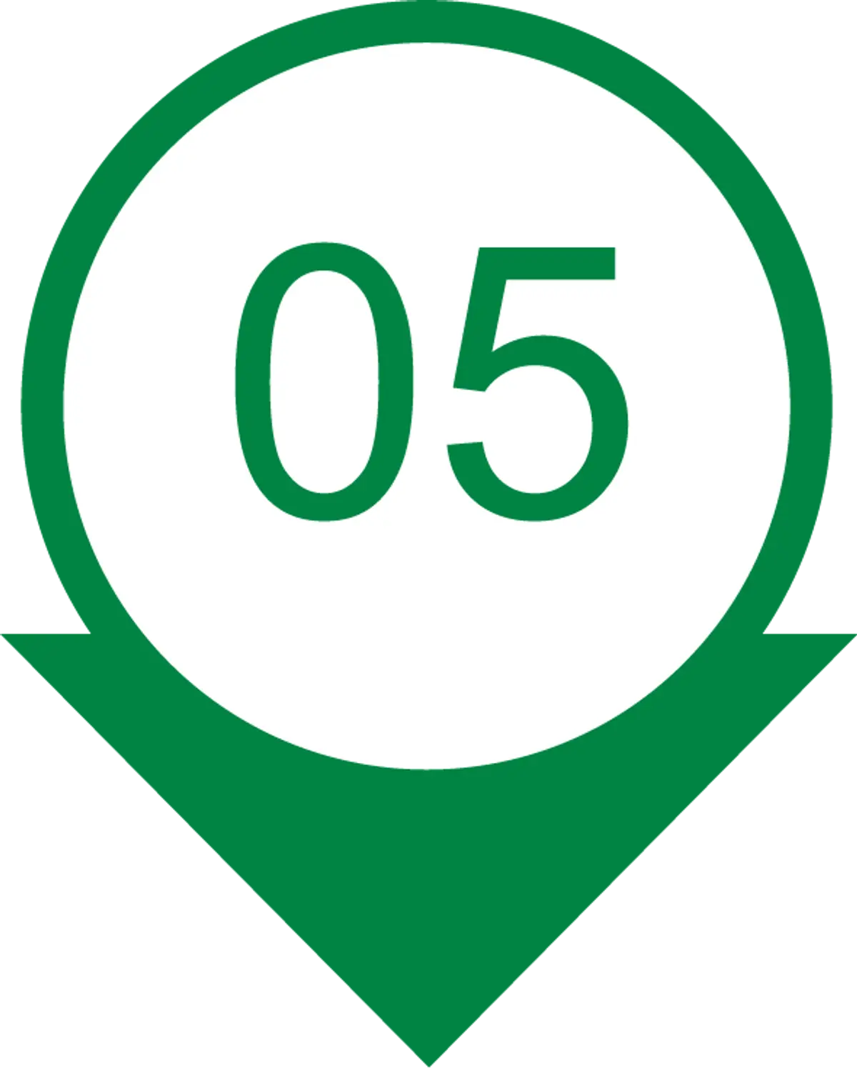 Number 5 icon