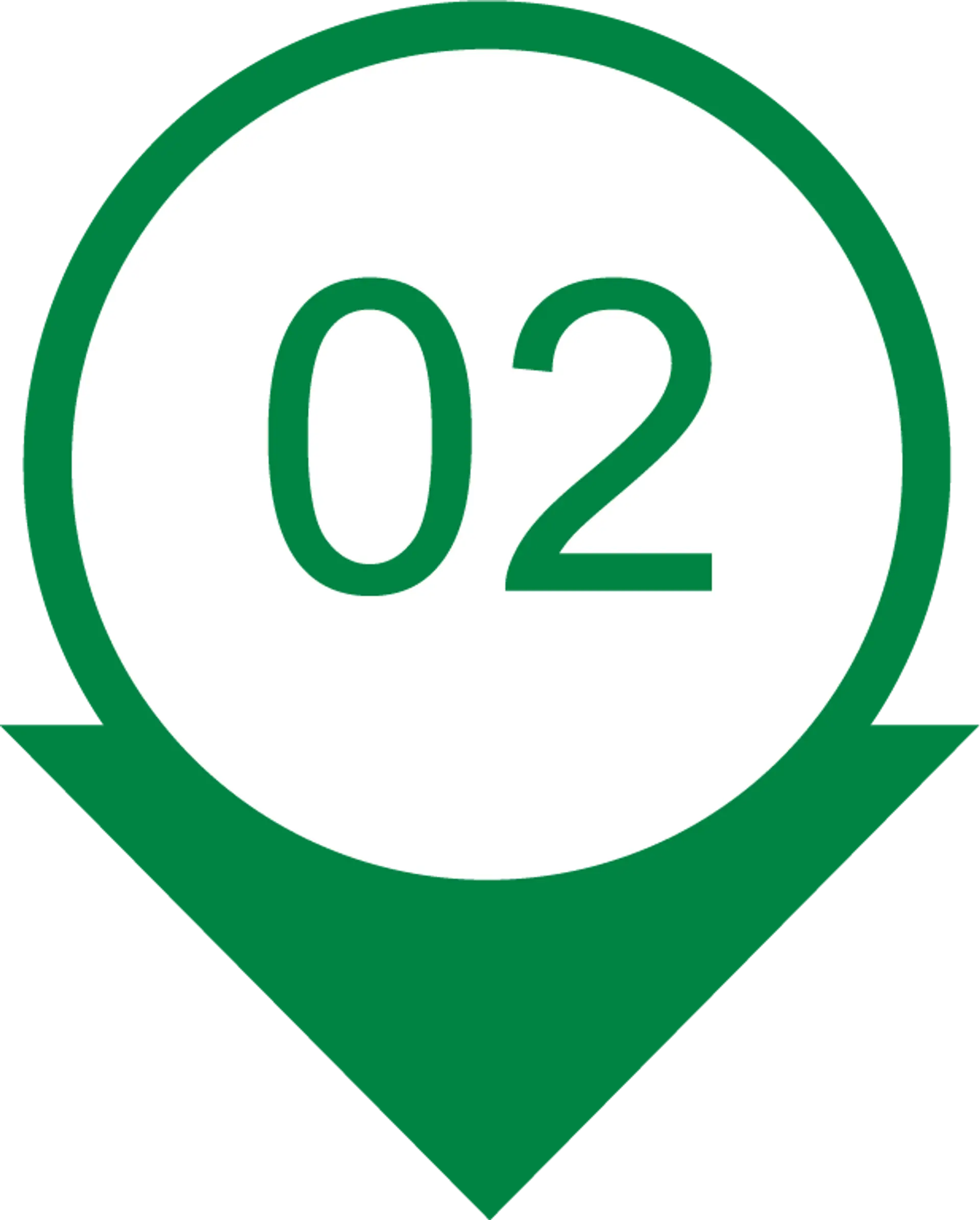 Number 2 icon