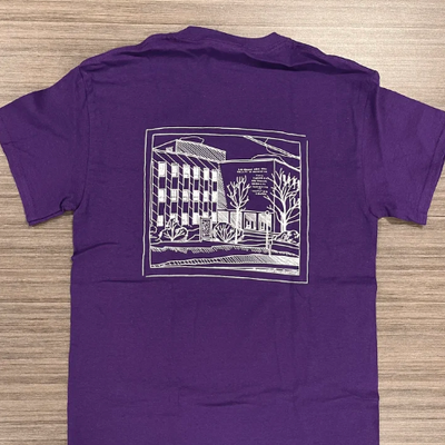 Head Hall T-Shirt (Back) — Purple