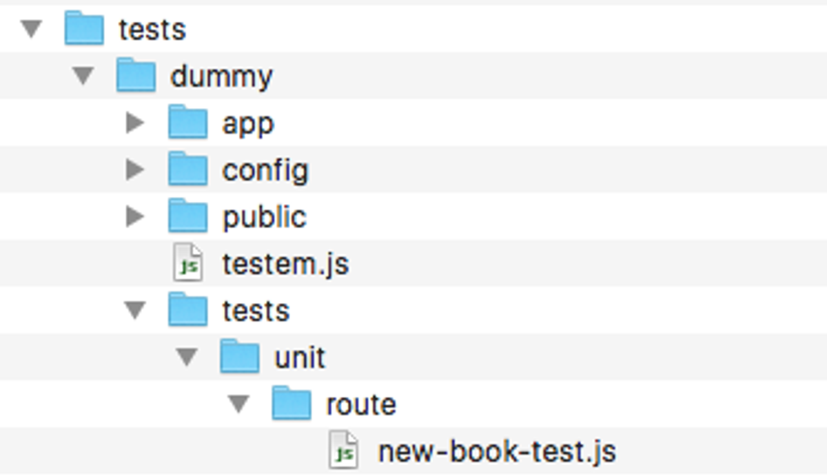 Screenshot of a folder structure