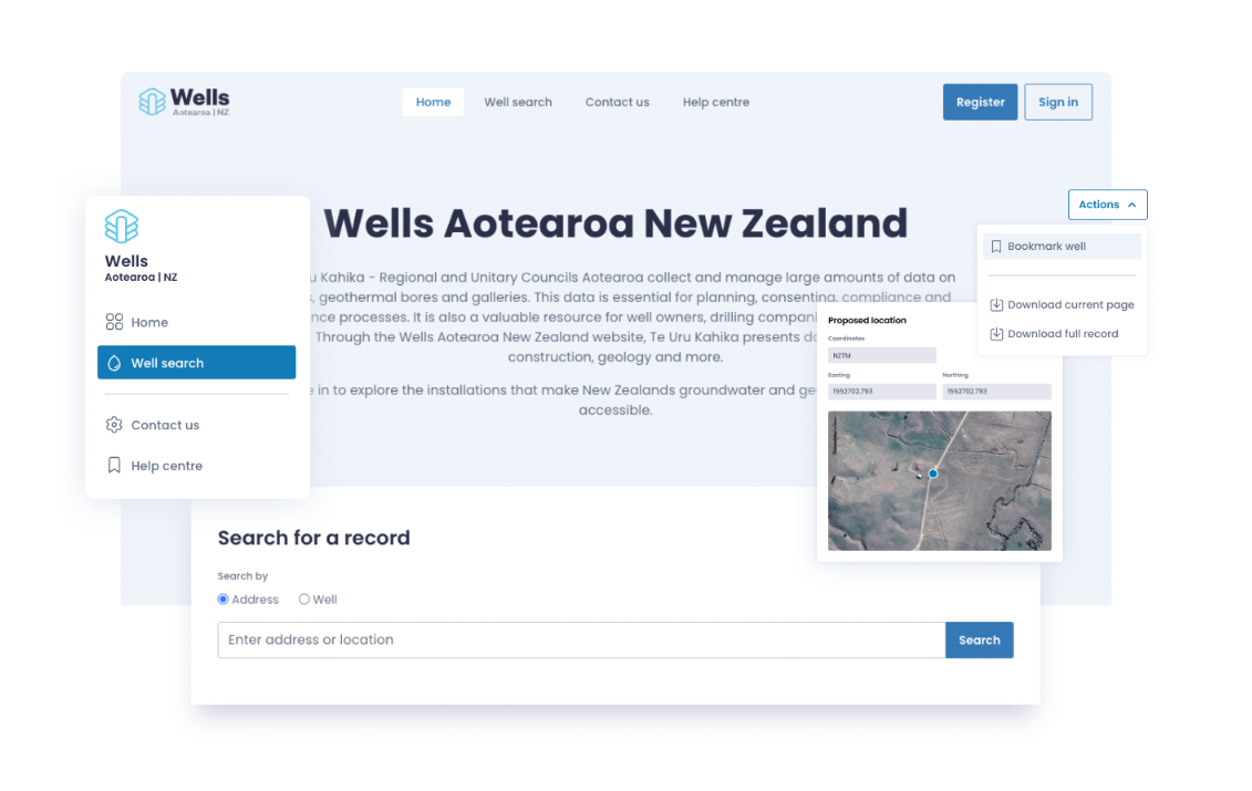 UI of Wells Aotearoa New Zealand app