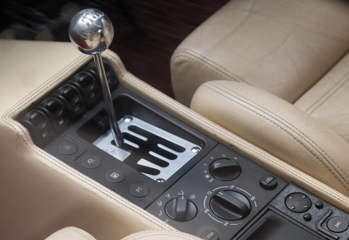 Centre console of a car
