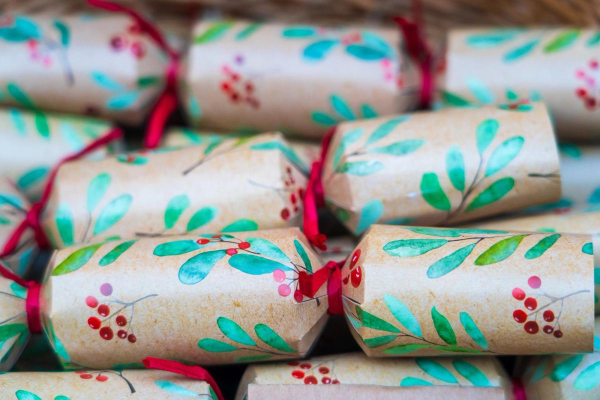 A pile of Christmas crackers