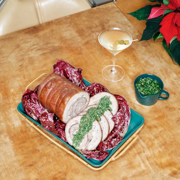 Porchetta med julekrydder