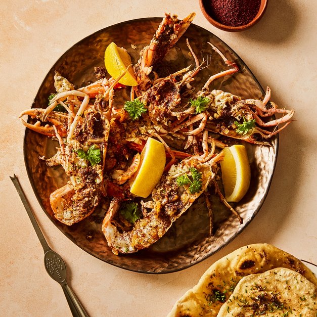 Sjøkreps med za'atar-smør