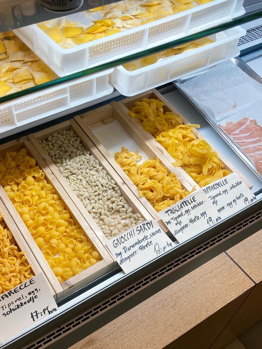 Fersk pasta, men også mer til hos Pasta Fresca. Foto: Jørgen Brynhildsvoll