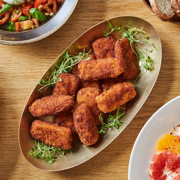 Kroketter med serrano-skinke