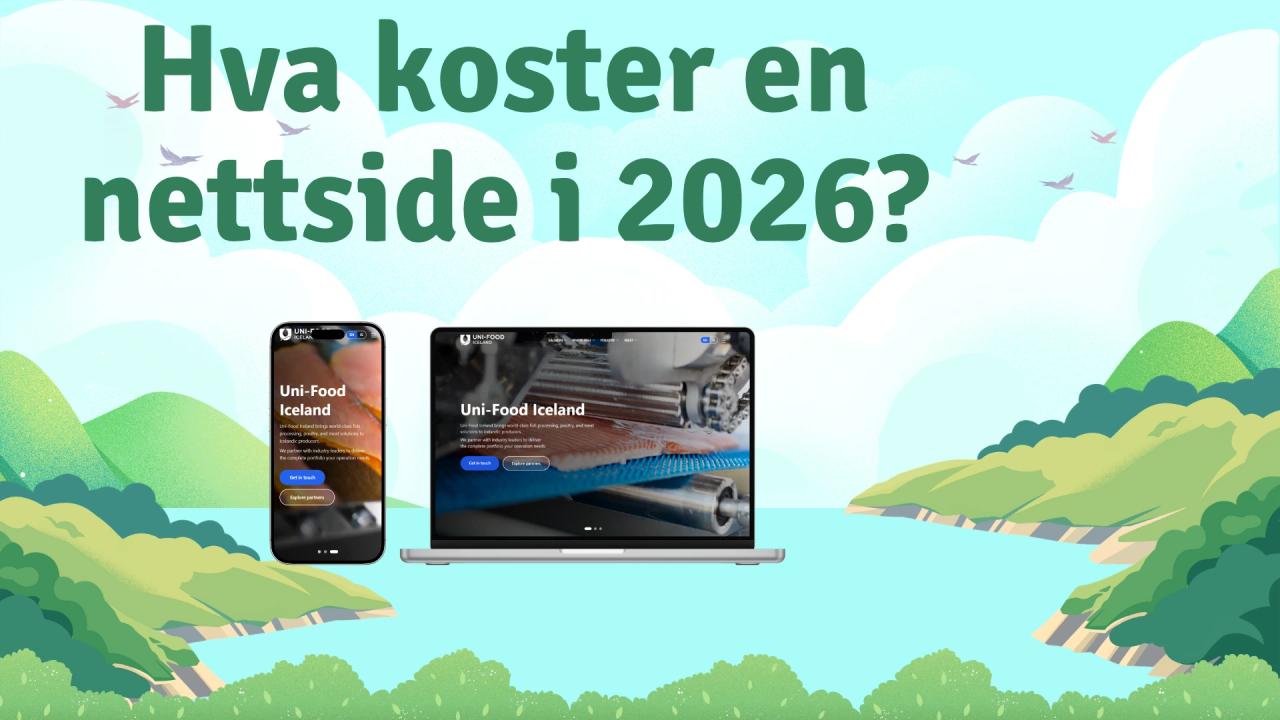 Hva koster en nettside i 2026? En ærlig guide for norske bedrifter