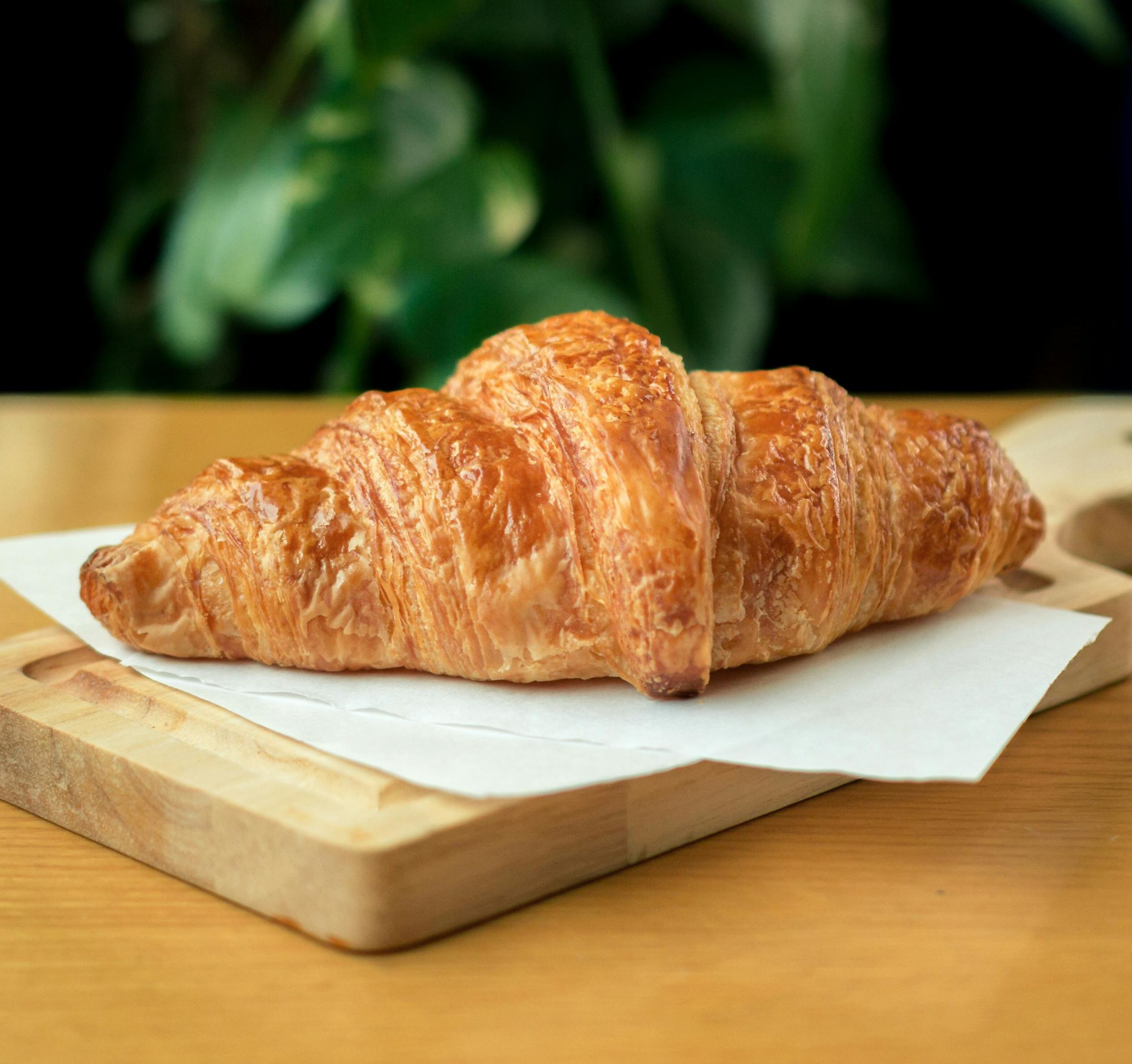 Flaky, buttery French-style croissant made with real butter.