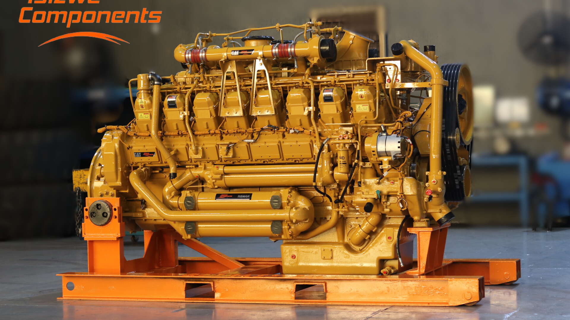 An engine that has been rebuilt