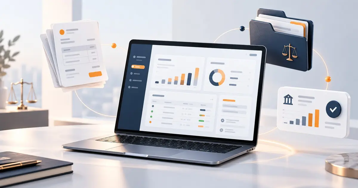 Logiciel de comptabilité d'avocat reliant factures, banque et exports comptables du cabinet