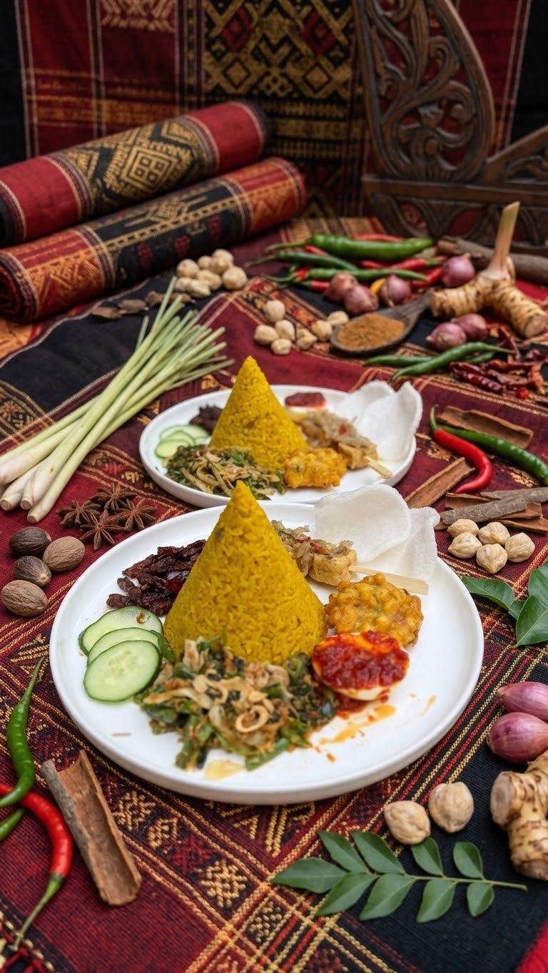 Nasi Kuning Végétarien