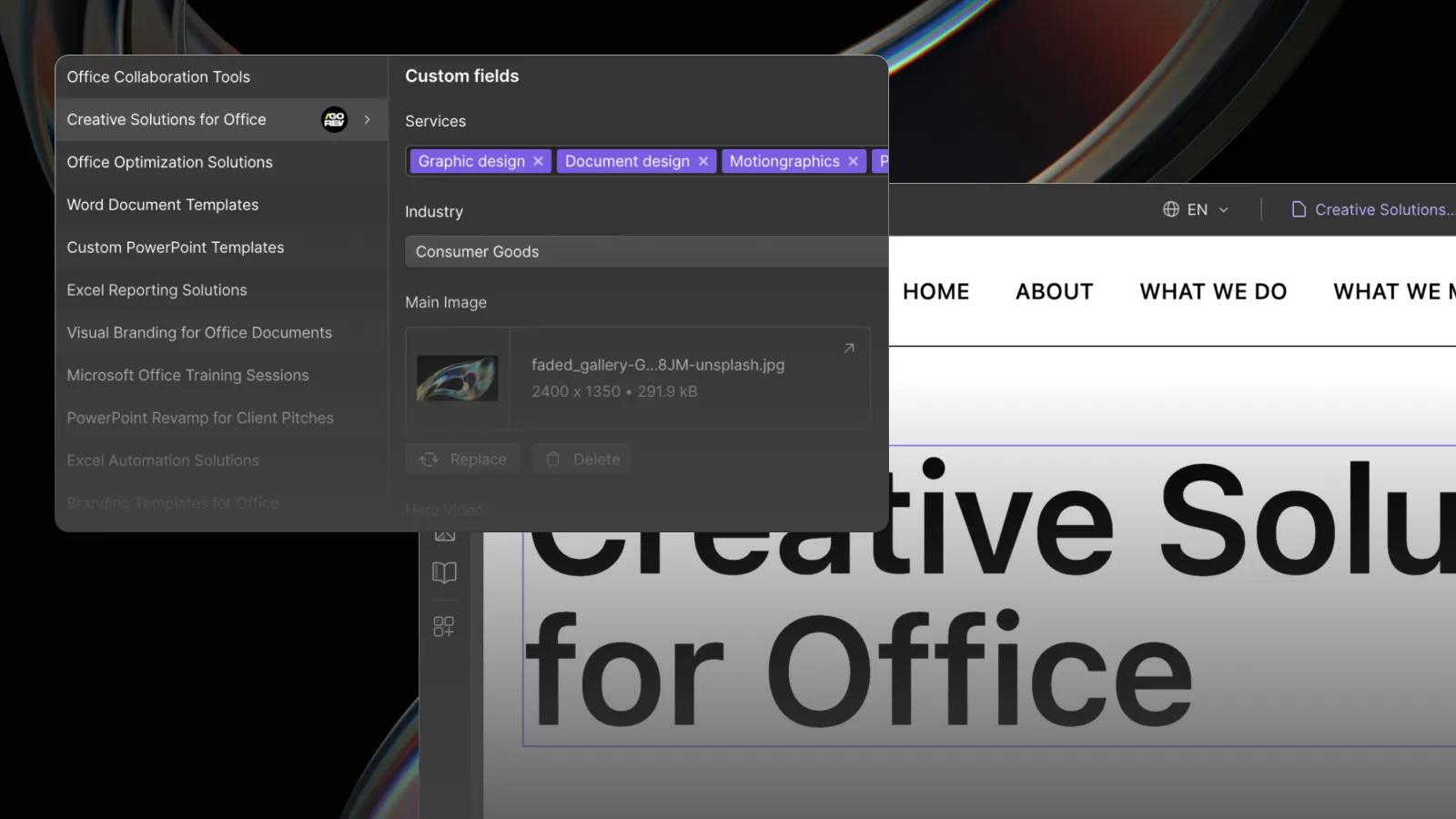 How to structure Webflow CMS for a scalable website