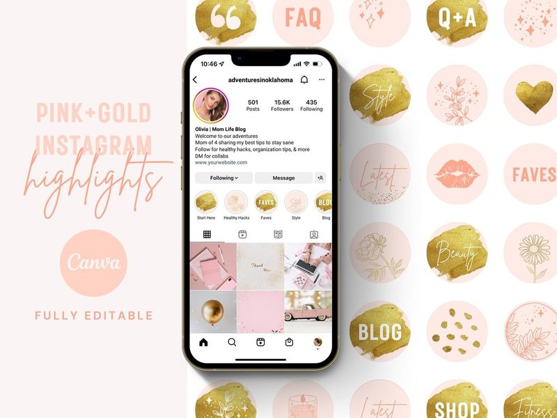 Pink Instagram Highlight Covers